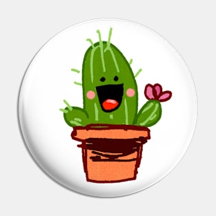 Happy Cactus Pin