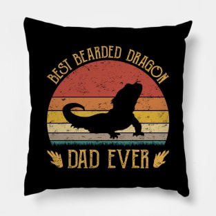 Best Bearded Dragon Dad Ever Pillow