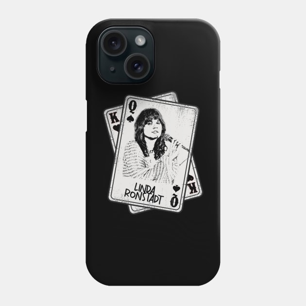 Retro Linda Ronstadt Card Style Phone Case by Slepet Anis