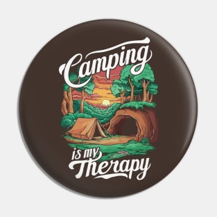 Camping is My Therapy. Pin