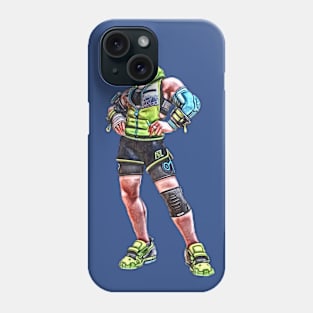 Overwatch Zarya Workout Outfit Phone Case