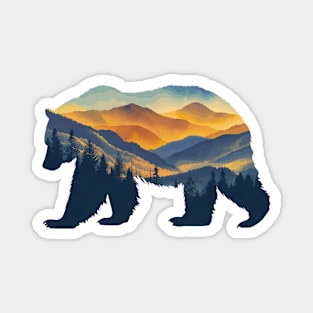 Bear Outdoor National Park Wildlife Magnet