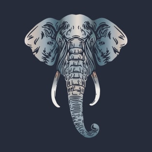 African Elephant Face T-Shirt