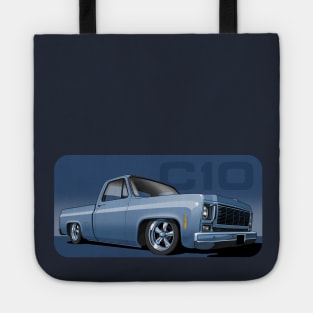 1980 Chevrolet C10 pickup in blue Tote