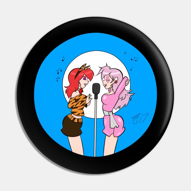 Cartoon Duet Pin by Spawnfyre