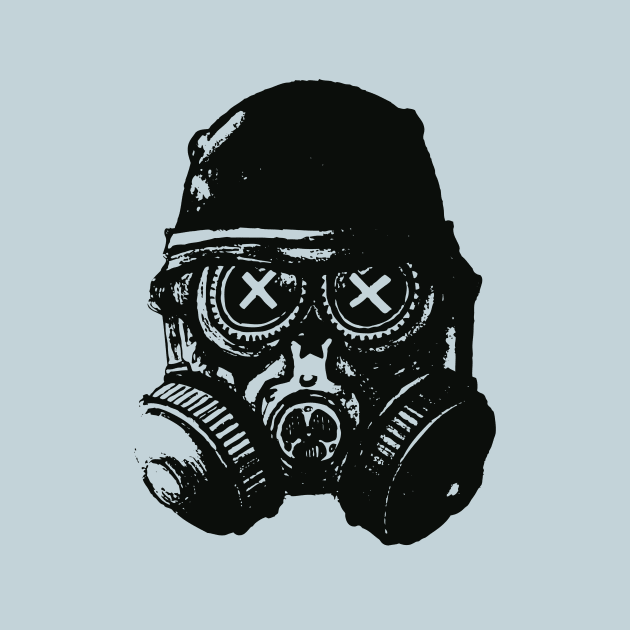 Gas mask skull by mangulica