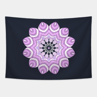 Pink Glitter Mandala Tapestry