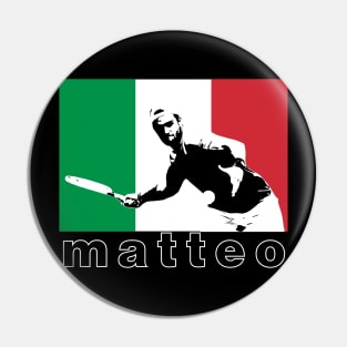 Matteo Berrettini of Italy tennis player Pin