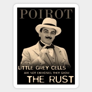 Magnet for Sale mit Anstecknadel Boutonniere von UsnU für Poirot-Fans von  Tanya Mihe