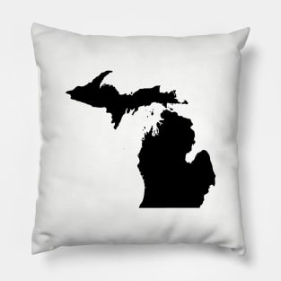 Michigan Black Pillow