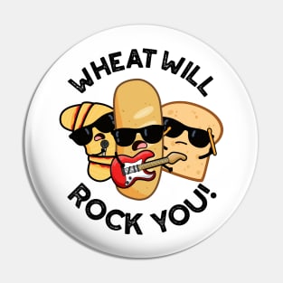 Wheat Will Rock You Funny Food Puns Pin