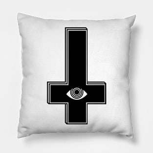 Cross Eye on White Pillow