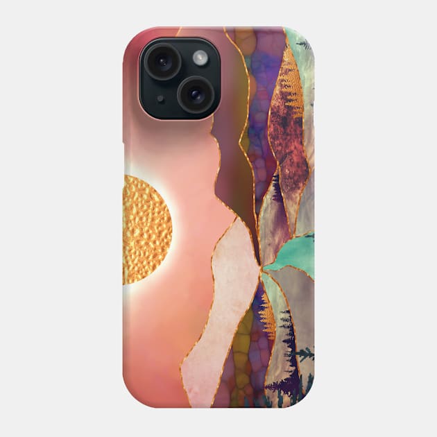 Mountain view landscape Phone Case by redwitchart