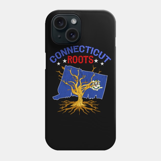 Home Connecticut Roots State Tree Gift Grown Tree Flag Lover Phone Case by Proficient Tees