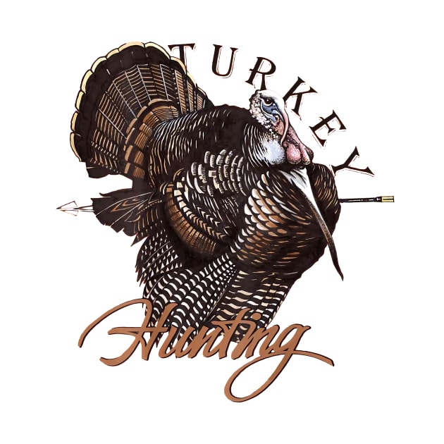 Turkey Hunting T Shirt Back by Hound mom