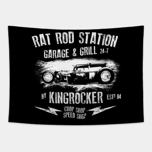 Hot Rod Station Tapestry