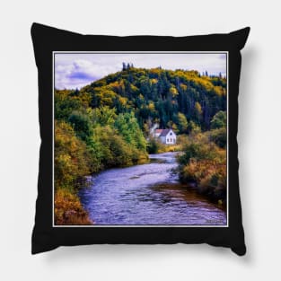 House on Margaree River Pillow