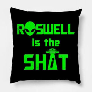 Funny Retro Vintage Alien UFO Roswell Conspiracy Theory I Love Aliens Slogan Pillow