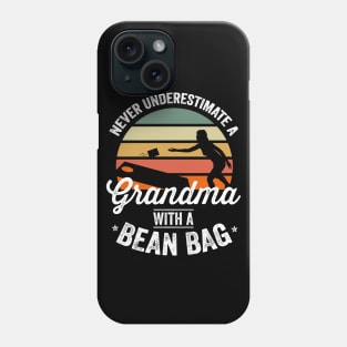 Cornhole Shirt Funny Cornhole Bean Bag Grandma 4th of July Phone Case