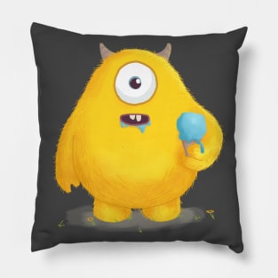 Yellow Monster Pillow