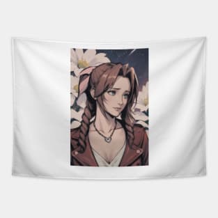 Aerith at Night Tapestry