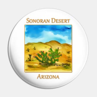 Prickly Pear Cactua as seen in the Sonoran Desert Pin