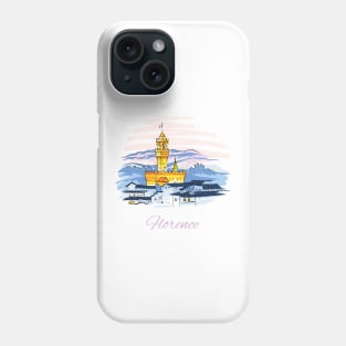 Palazzo Vecchio in Florence, Tuscany, Italy Phone Case