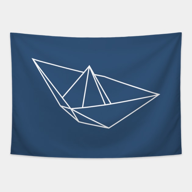 PAPER BOAT Tapestry by azified