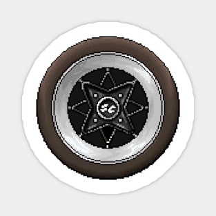 JDM Wheel Pixelart Magnet