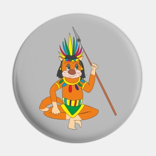 Indian cat Pin