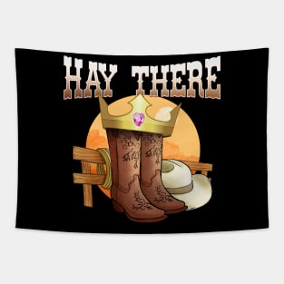 Hay There I Equestrian Pony Horse Lover Tapestry