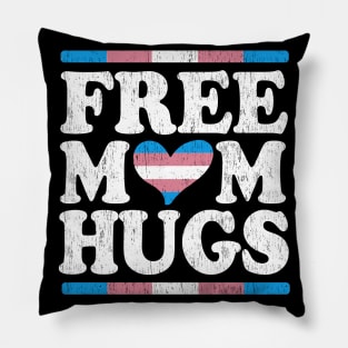 Rainbow Transgender LGBT Pride love Distressed Free mom Hugs Pillow