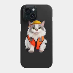 cool catswithhardhats loves jokes cats Phone Case