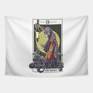 The Hermit Tarot Card Goth Gothic Gift Occult Comic Graphic Tapestry