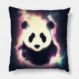 Space Panda Nebula Pillow