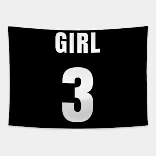 GIRL NUMBER 3 FRONT-PRINT Tapestry