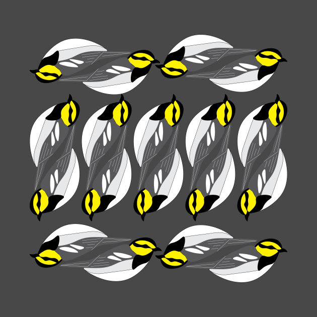 Golden Cheeked warbler pattern by Feathered Finds