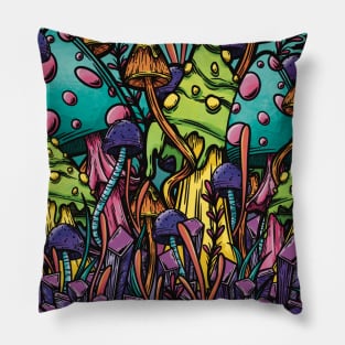 Crystal Shrooms Pillow