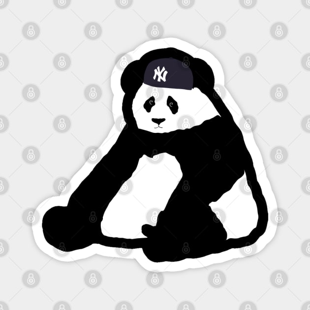 Yankee No Brim Panda Magnet by lodesignshop