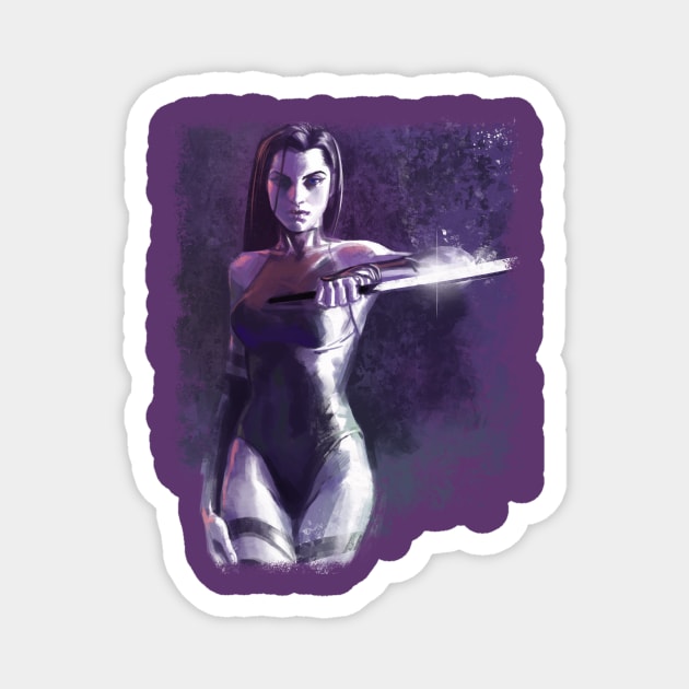 Psylocke Magnet by ohshirtdotnet