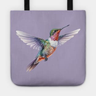 Red Throated Hummingbird Tote