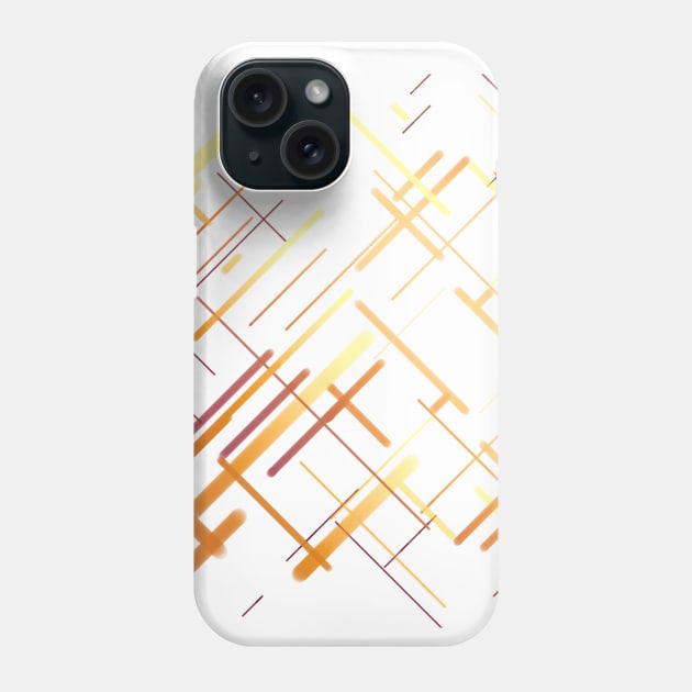 Brown light pattern stripes boho chic Phone Case by carolsalazar