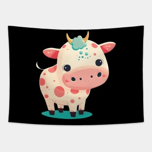 Cute Pink Cow Tapestry