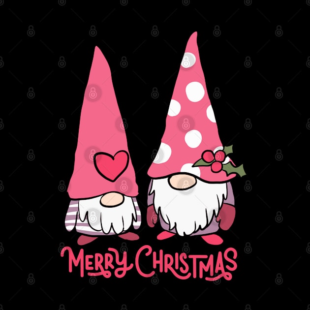 Cute christmas gnomes son and father gnomes by Yarafantasyart