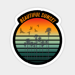 beautiful sunset Magnet