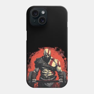 kratos at gym Phone Case