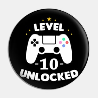 Level 10 Tenth Birthday Pin