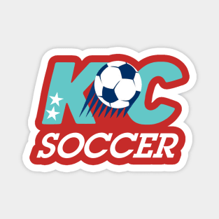 KC Soccer Current Red Magnet