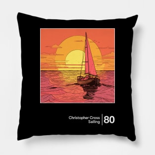 Christopher Cross / Minimalist Graphic Design Artwork Pillow