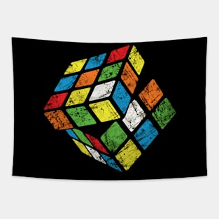 faded Rubik's cube Tapestry
